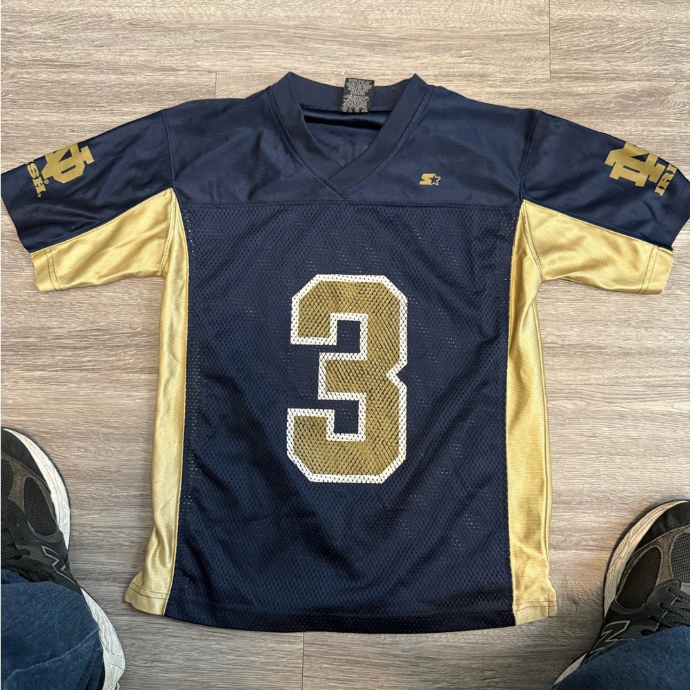 Vintage Starter Notre Dame Fighting Irish #3 Football Jersey Youth Size Large